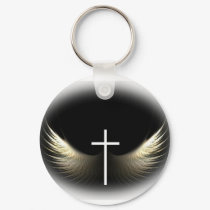 Christian: Cross and Spirit Key Chain keychains by cowboyannie Christian: Cross and Spirit Key Chain keychains