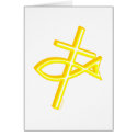 Christian Cross & Fish cards