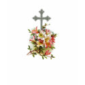 Christian Cross Floral T-Shirt by RealPotential Christian Cross Floral T-Shirt