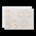 Christian Cross Flourish Wedding Invitations