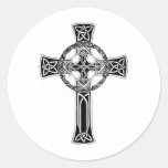 Christian Cross Products Round Stickers