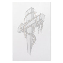 Christian Cross Stationary stationery by UTeezSF Christian Cross Stationary stationery