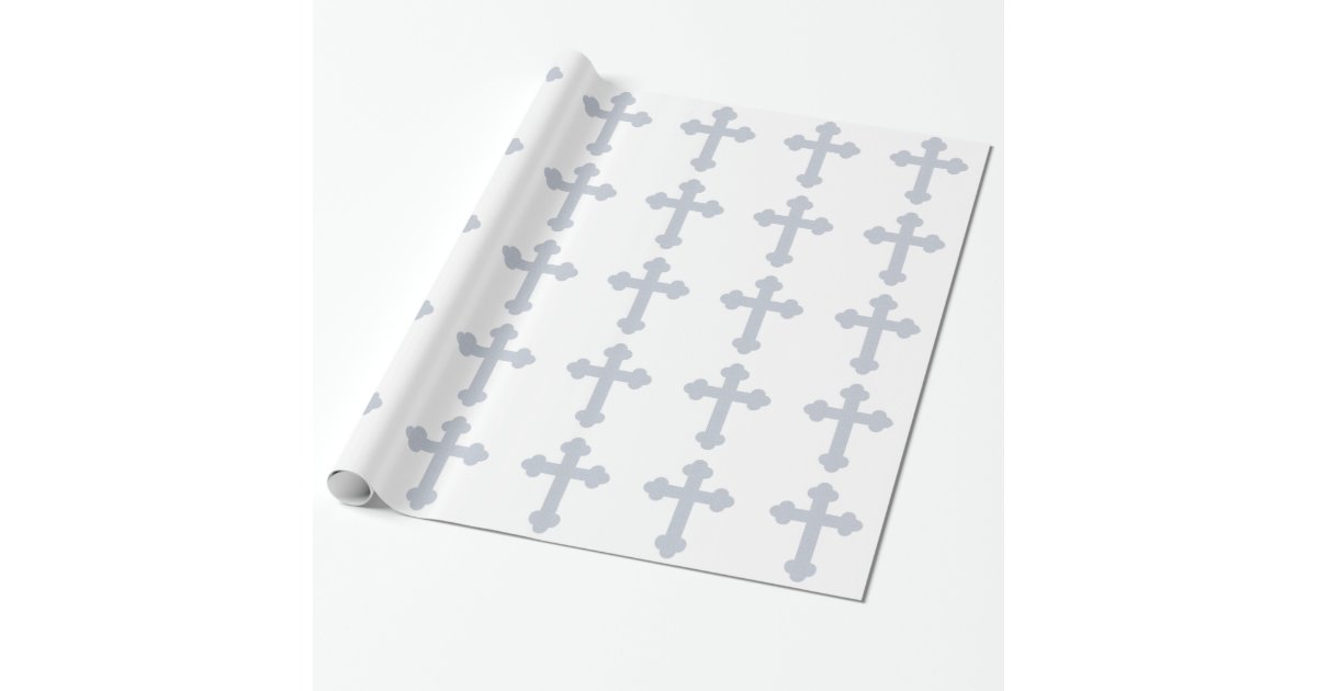 Christian Cross Wrapping Paper Zazzle