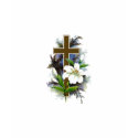 Christian Crosses 2 Ladies Navy LST t-shirts