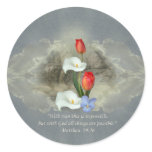 Christian Faith Art ~ Matthew 19:26 stickers
