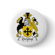 Christian Family Crest buttons by coatsofarms Christian Family Crest buttons