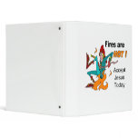 Christian Fireman on fire design binders