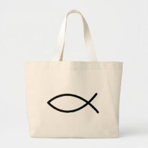 Christian Fish Canvas Bags