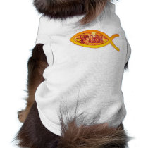 Christian Fish - I'm on FIRE for Christ pet clothing