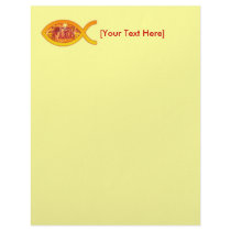Christian Fish - I'm on FIRE for Christ letterhead by ChristianFish Christian Fish - I'm on FIRE for Christ letterhead