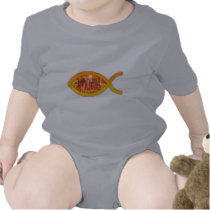 Christian Fish - I'm on FIRE for Christ t-shirts