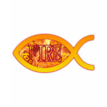 Christian Fish - I'm on FIRE for Christ t-shirts