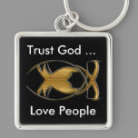 Christian Fish Keychain