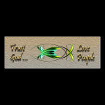 Christian Fish Profile Card business cards