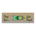 Christian Fish Profile Card business cards