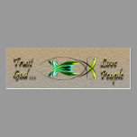 Christian Fish Profile Card business cards