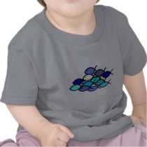 Christian Fish School - Blue and Aqua Tees