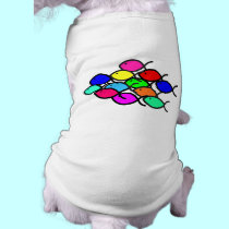 Christian Fish School - Rainbow Colors pet clothing by ChristianFish Christian Fish School - Rainbow Colors pet clothing