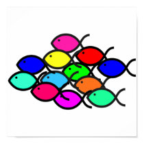 Christian Fish School - Rainbow posters by ChristianFish Christian Fish School - Rainbow posters