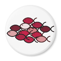 Christian Fish School - Red Range magnets by ChristianFish Christian Fish School - Red Range magnets
