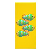 Christian Fish Symbol Families Rack Card Template