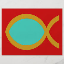 Christian Fish Symbol Full Color Flyer