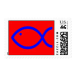 Christian Fish Symbol Postage Stamps