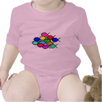 Christian Fish Symbol - Rainbow Colors