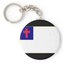 Christian Flag Keychain