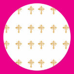 Christian Gold Cross Stickers