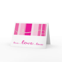 Christian greeting card: Love, Love, Love