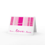Christian greeting card: Love, Love, Love