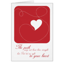 Christian greeting card: The Path to Your Heart