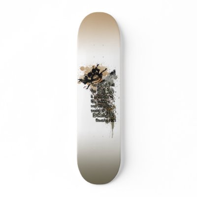 Christian Grunge Skate Board Deck by bubblegumdesigns