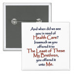 Christian Health Care Buttons