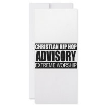 Christian Hip Hop Advisory... rack cards