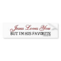 Christian Humor Bumper Sticker bumper stickers