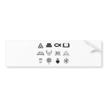 Christian icons bumper sticker