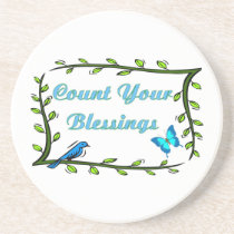 Christian items about blessings coasters