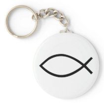 Christian jesus fish key chain