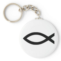 Christian jesus fish key chain