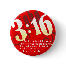 Christian - John 3:16 buttons by kurakurakayu Christian - John 3:16 buttons