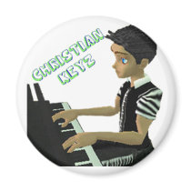 Christian Keyz Magnet With Green Font by UnChristianJ Christian Keyz Magnet With Green Font