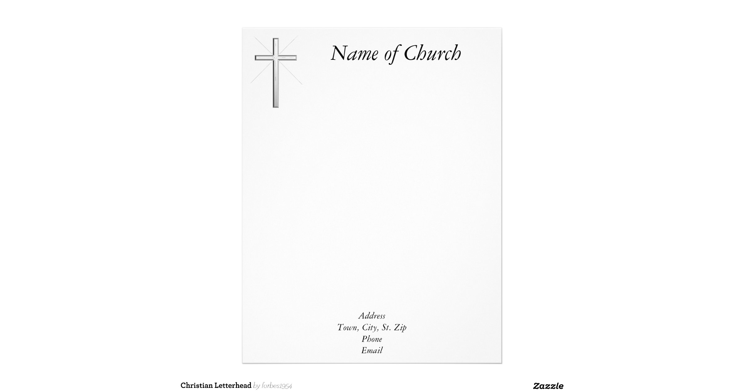 Christian Letterhead | Zazzle