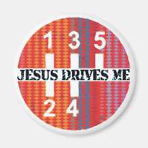 Christian magnet: Jesus Drives Me
