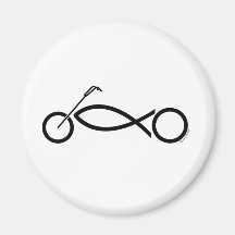 Christian motorcycle clothing and accessories refrigerator magnets