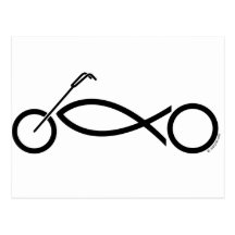 Christian motorcycle clothing and accessories postcards