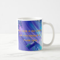 Christian Mug with Bible Verse Psalm 24:1
