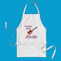 Christian Music Rocks aprons