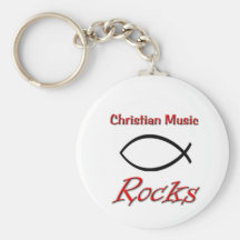 Christian Music Rocks Keychains